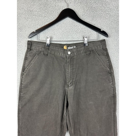 Carhartt Pants Mens 36x36 Gray Rugged Flex Rigby Relaxed Work Utility 102291 Men